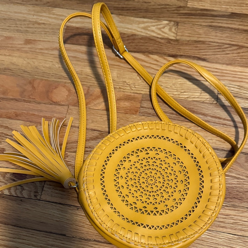 Art Class Mustard Yellow Crossbody Bag